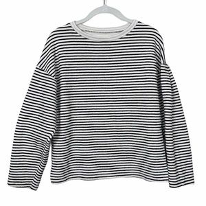 Sita Murt Navy and White Striped Sweatshirt Large